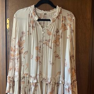 Free People Floral Tunic